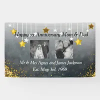 Happy Anniversary Mom and Dad Old and New Photo Banner