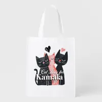 Cat Lady for Kamala Harris 2024 Grocery Bag