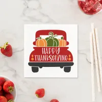 Thanksgiving Truck Napkins