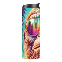 Cool Bigfoot in Hip Sunglasses Thermal Tumbler