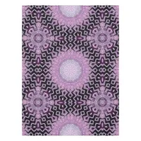 Purple Tribal Waves Pattern Tablecloth