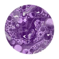 Purple Marble Fluid Art Cells     Cutting Board