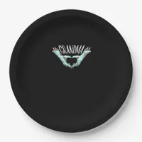 Grandma Zombie Hand Heart Halloween Costume Family Paper Plates