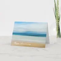 Anniversary card with Beautiful Beach Colors