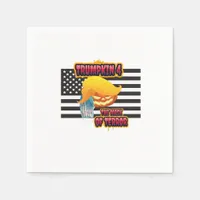 Halloween Funny Trumpkin Classic Napkins