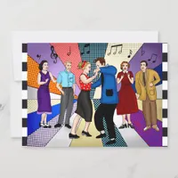 Retro Fifties Themed Themed Birthday  Invitation