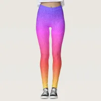 Pastel Colors Tweed Texture Image, ZEA Leggings