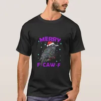 Funny Crow Christmas Classic Vintage Style T-Shirt