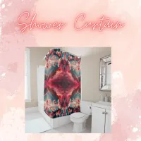 Red & Pink Cherry Blossoms |  Shower Curtain