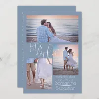 Modern 3 Photo Lets Do This Save the Date Invitation