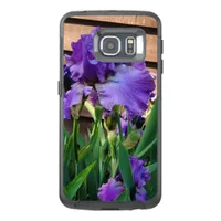 Pretty Purple Iris Floral OtterBox Samsung Galaxy S6 Edge Case