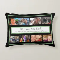 Personalized Family Photos | Gifts for Dad    Accent Pillow