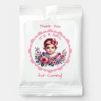 It's a Girl | Pink Floral Vintage Baby Shower Lemonade Drink Mix