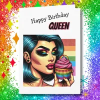 Happy Birthday Queen | LGBTQIA Trans Woman Card