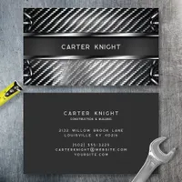 Carbon Fiber Polished Metal Professional Business Card