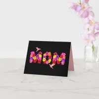 Downloadable Mother's Day Floral Mom Hummingbird Card