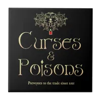 Curses and Poisons Ceramic Tile