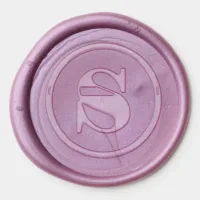 Letter S Vintage Monogram Antique Initial Wax Seal Sticker