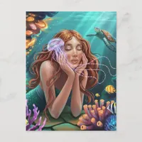 Gorgeous Mermaid in the Ocean Postcard