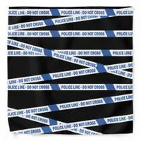 British Police Line Do Not Cross Barrier Tape Bandana