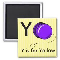 "Letter Y" is for Yoyo Children's Alphabet Magnet