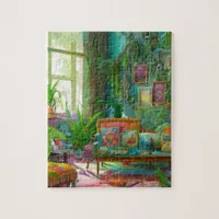 beautiful bohemian living room Puzzle