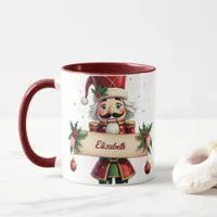 Traditional Festive Nutcracker Christmas Two-Tone Mug