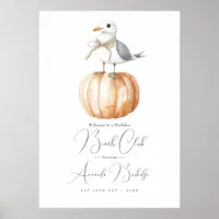 Autumn Beach Club Welcome Sign - Coastal Chic Fall