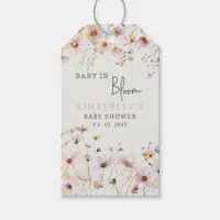 Baby in Bloom Wildflowers Baby Girl Baby Shower Gift Tags