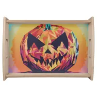 Pumpkin Head Serving Tray