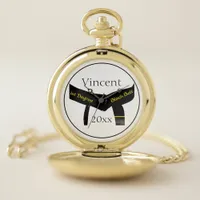 Martial Arts First Degree Black Belt Pocket Watch