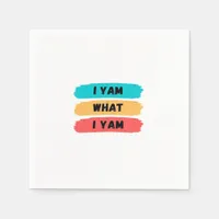 I Yam What I Yam Funny Classic Napkins