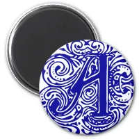 Monarchia Blue "A" Magnet