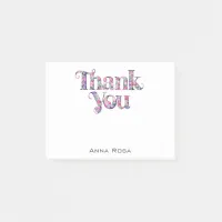 *~* AP85 Floral Gratitude Manifest Thank You Post-it Notes