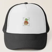 Mushroom Frog Goblincore Mycology Artistic Design Trucker Hat