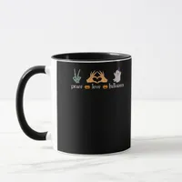 Peace Halloween Peace Sign Skeleton Witch's Hands  Mug