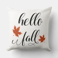 Hello Fall Throw Pillow