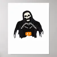 Skeleton Hand Heart Follower Classic Style Poster