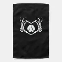Halloween Pickle Skeleton Heart Hands Garden Flag