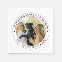 Personalized Wedding Photo Napkins