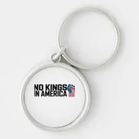 No Kings In America USA Vintage Graphic Keychain