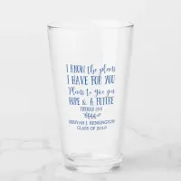 Modern Christian Bible Verse Graduation Typography Glass