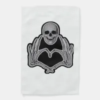 Skeleton Heart Hands Clean Graphic Mood Garden Flag