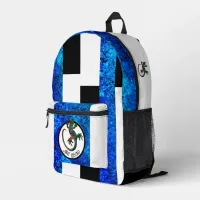 Art Gecko  Printed Backpack