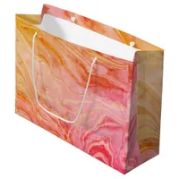 Trendy Modern Elegant Chic Marble Large Gift Bag