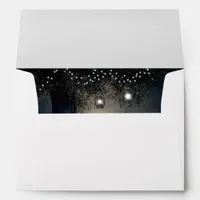 Romantic Wedding Night Moon and Lanterns Envelope