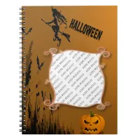 Photo Frame, Witch, Jack o' Lantern Notebook