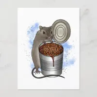 Rat and Bake Beans Postcard