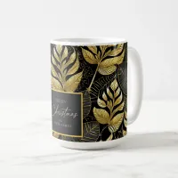 Black Gold Christmas Pattern#29 ID1009 Coffee Mug