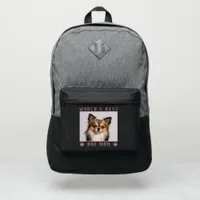 World's Best Dog Mom With Your Pet's Photo Pink Port Authority® Backpack